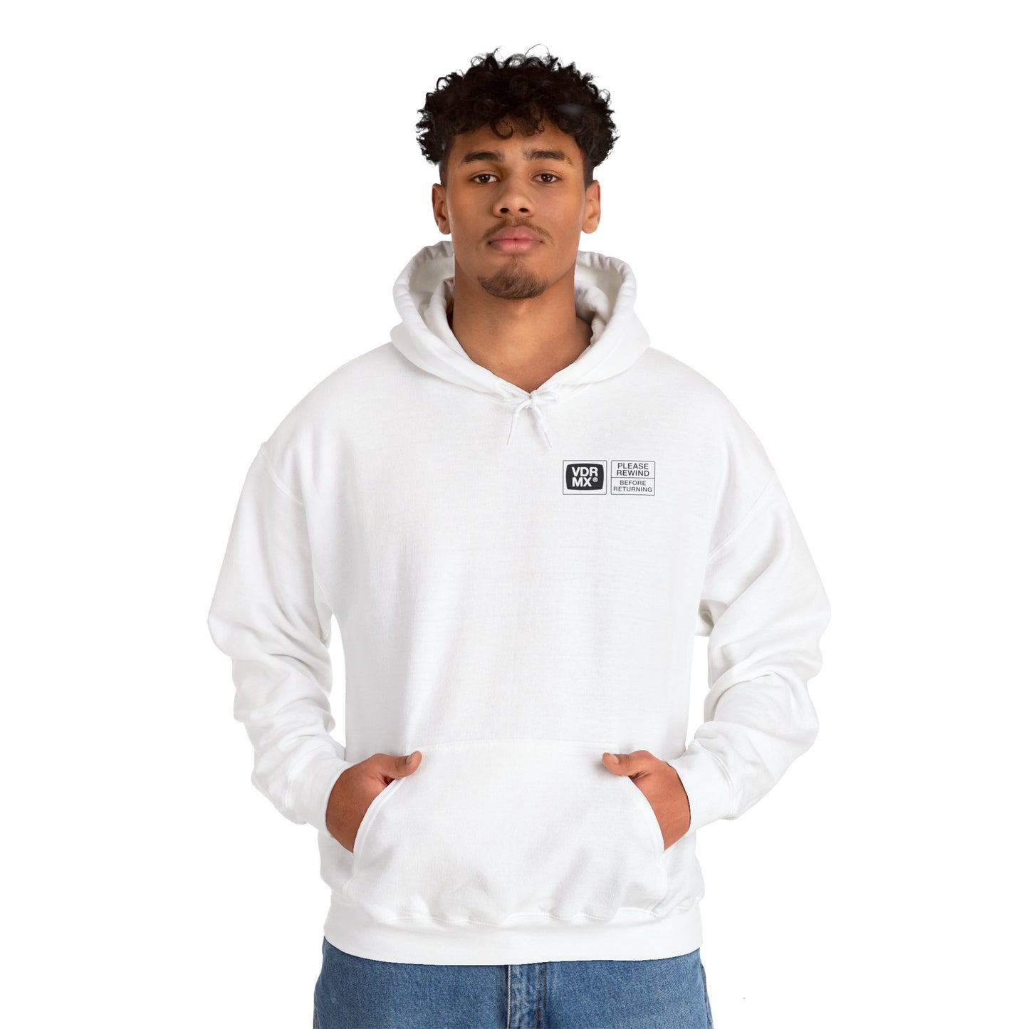 Please Rewind - Unisex Heavy Blend Hoodie | CINEMA CLUB by Threz_