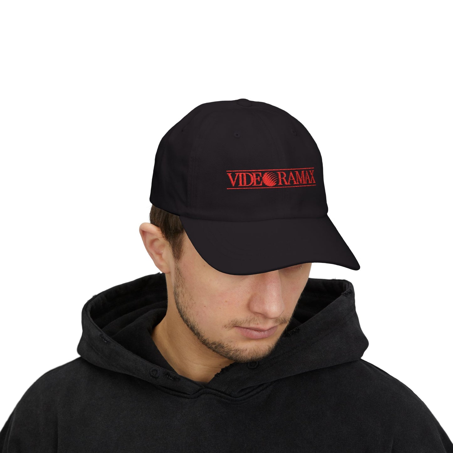 Videoclub 8-Bits Style - Classic Dad Cap (Red Logo) | CINEMA CLUB by Threz_