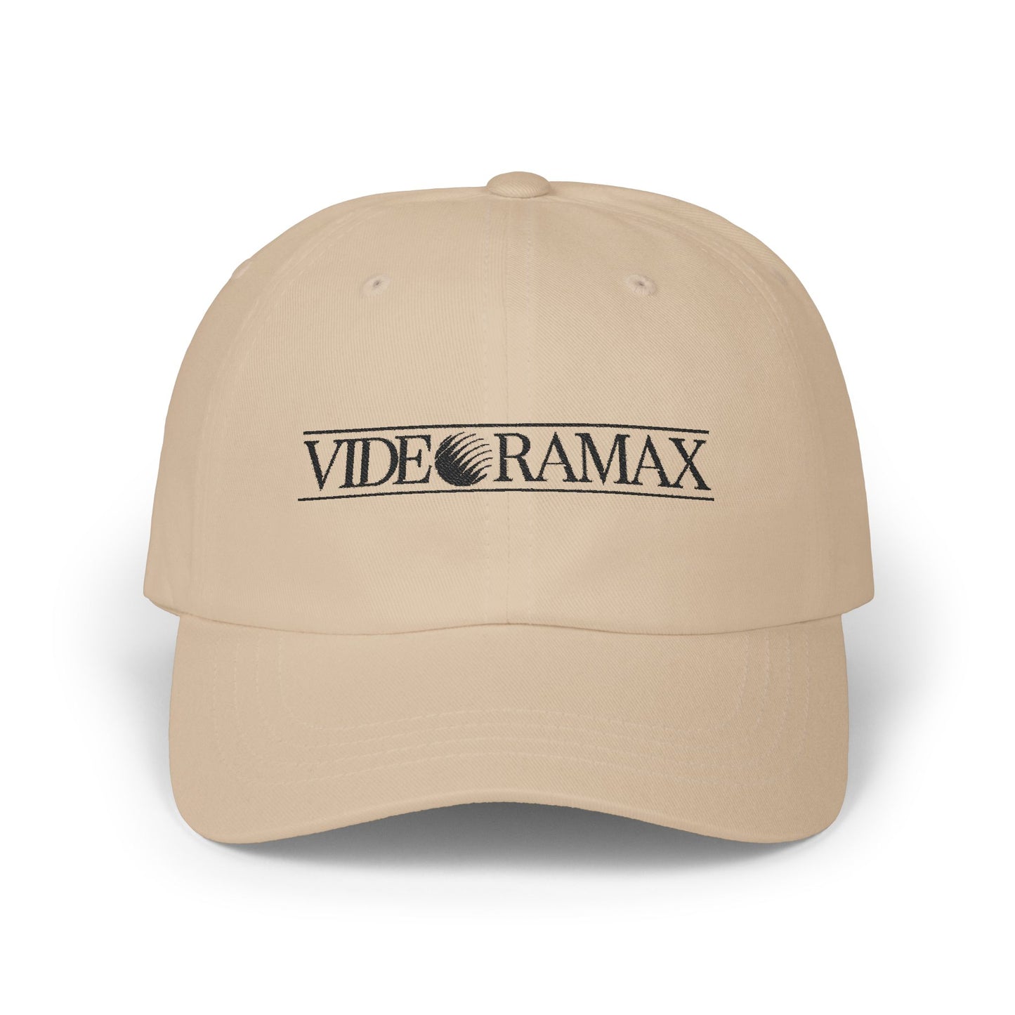 Videoclub 8-Bits Style - Classic Dad Cap (Black Logo) | CINEMA CLUB by Threz_
